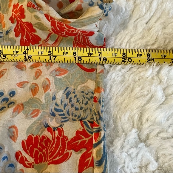 Joie silk top pop overview kimono wynne fiery red small - Picture 7 of 15